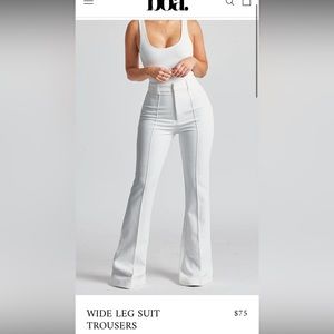 Because of Alice white pants/trousers